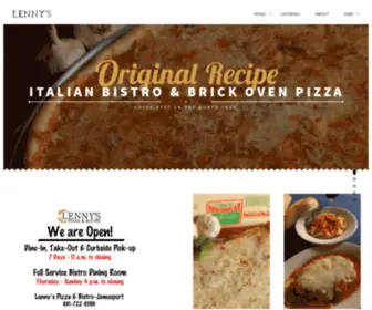 Lennysofjamesport.com(Lenny's Pizza & Bistro Original Recipe Pizza) Screenshot