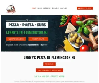 Lennyspizzaflemington.com(Lenny's Pizza) Screenshot