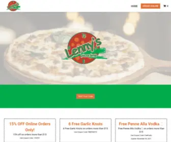 Lennyspizzany.com(Lenny’s Pizza & Pasta) Screenshot