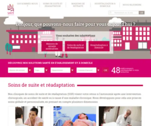 Lenobleage.fr(Maisons de retraites et établissements de santé) Screenshot