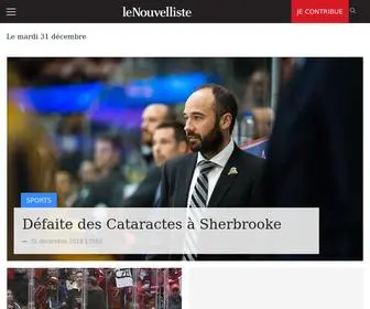 Lenouvelliste.ca(Le Nouvelliste) Screenshot