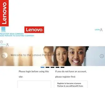 Lenovopartner.com(Lenovo's One Channel approach sets the stage for true partnership. The Lenovo Partner portal) Screenshot