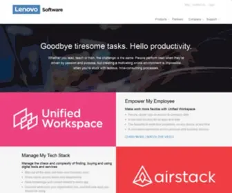 Lenovosoftware.com(Airstack) Screenshot