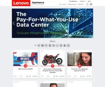 Lenovoxperience.com(Stay current on Lenovo Data Center Group (DCG)) Screenshot