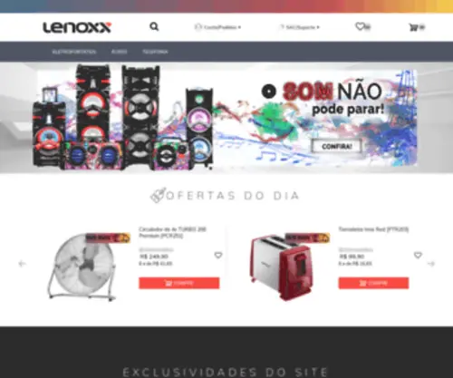 Lenoxxsound.com.br(Lenoxxsound) Screenshot