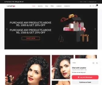 Lenphor.com(Lenphor Cosmetics & Beauty Products) Screenshot