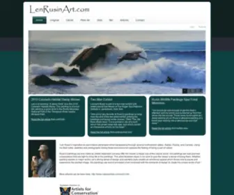 Lenrusinart.com(My Website) Screenshot