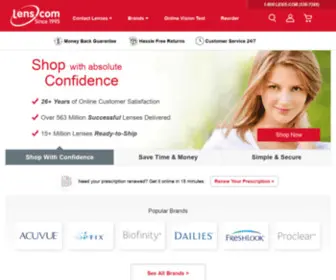 Lens.com(Discount Contact Lenses Online) Screenshot