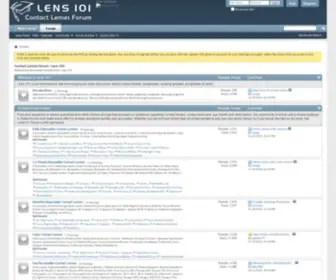 Lens101.com(Contact Lenses Forum) Screenshot