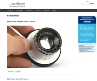 Lensbeam.com(Photographers community) Screenshot