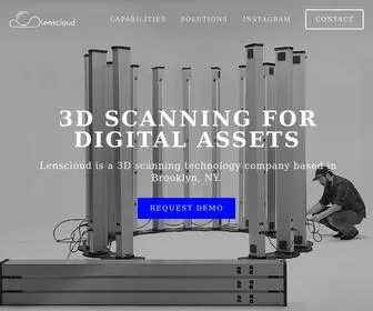 Lenscloud3D.com(Lenscloud 3D Scanning) Screenshot