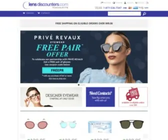 Lensdiscounters.com(Contact Lens and Eyewear Retail Experts) Screenshot