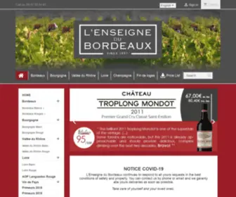 Lenseignedubordeaux.fr(L'Enseigne du Bordeaux) Screenshot