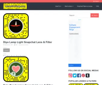 Lensesforsnap.com(Best Snapchat Lenses and Filters in 2021) Screenshot