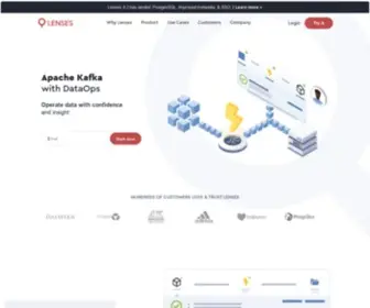 Lenses.io(DataOps platform for Apache Kafka and Kubernetes) Screenshot