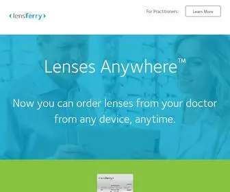 Lensferry.com(Patients) Screenshot