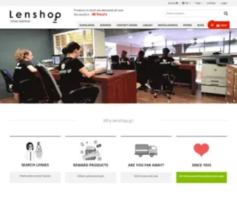 Lenshop.eu(Contact lens) Screenshot