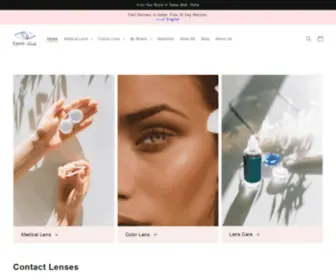 Lenshop.qa(Qatar's #1 Online Contact Lens Store) Screenshot