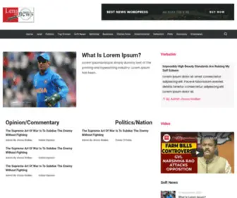 Lensonnews.com(LensOnNews, COVID) Screenshot