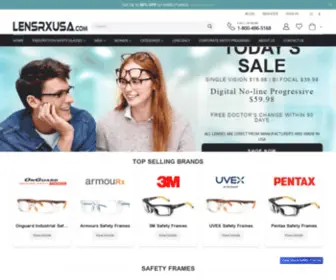 Lensrxusa.com(Prescription Eyeglasses) Screenshot