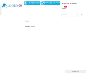 Lenssaver.co.uk(Buy Contact lenses Online) Screenshot