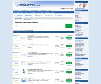 Lensshopper.co.uk(Contact Lenses) Screenshot