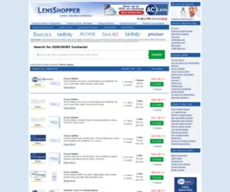 Lensshopper.com(Contact Lenses) Screenshot