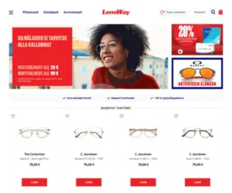 Lensway.fi(Piilolinssit ja Silmälasit netistä) Screenshot