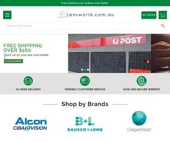 LensWorld.com.au(Buy Contact Lenses Online Australia) Screenshot
