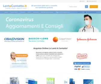 Lentecontatto.it(Lenti a Contatto Online) Screenshot