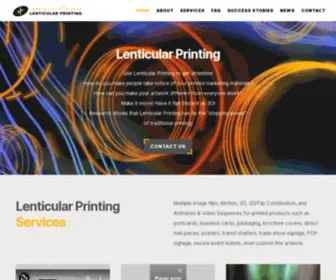 Lenticularprinting.com(Lenticular Printing) Screenshot