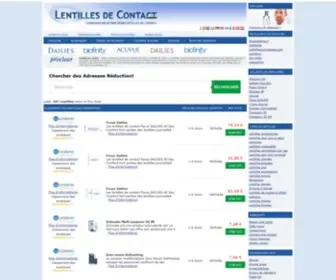 Lentillesdecontactonline.fr(Lentilles de contact) Screenshot