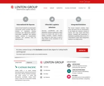 Lentongrp.com(Global Premium Logistics Solutions) Screenshot