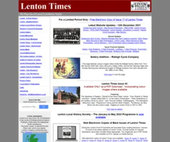 Lentontimes.co.uk(Lenton Times) Screenshot