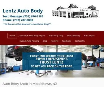 Lentzautobodyllc.com(Auto Body Shop in Middletown) Screenshot