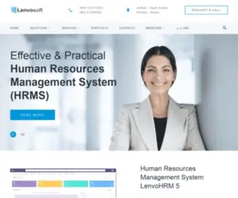 Lenvosoft.com(Human Resources (HR) Solutions & Services) Screenshot