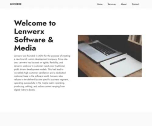 Lenwerx.com(Products & Services) Screenshot