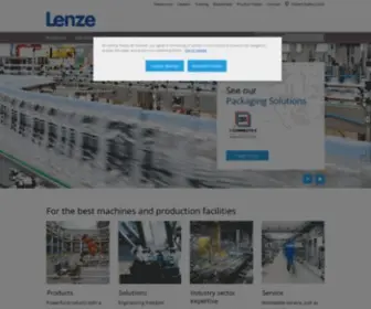 Lenze.com(Lenze in Deutschland) Screenshot