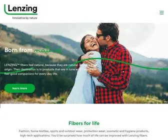 Lenzing.com(Innovative by nature) Screenshot