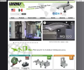 Lenzkesusa.com(Quick Mold Change Systems) Screenshot