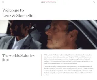Lenzstaehelin.com(The World's Swiss law firm) Screenshot