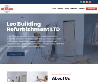 Leobuildingrefurbishment.co.uk(Decoration, Renovation, Maintenance and Repair in London) Screenshot