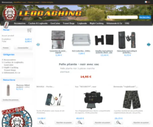 Leocaching.com(GeoCaching Shop) Screenshot