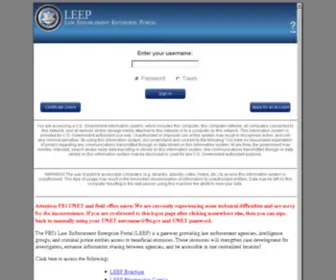 Leo.gov(Law Enforcement Online) Screenshot