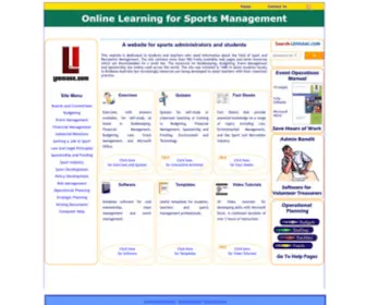 Leoisaac.com(Online learning for sports management) Screenshot