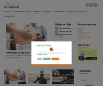 Leolagrange-Conso.org(Association Léo Lagrange pour la défense des consommateurs) Screenshot