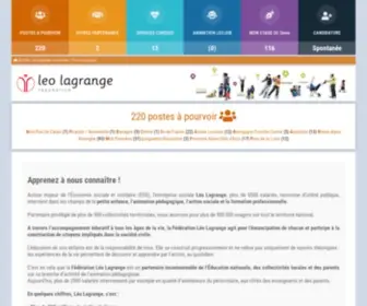 Leolagrange-Recrutement.fr(FEDERATION LEO LAGRANGE RECRUTEMENT) Screenshot