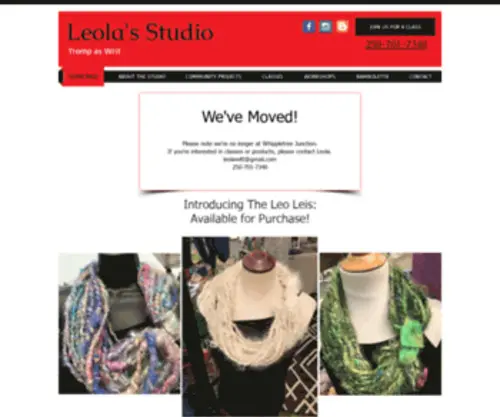 Leolasstudio.com(Leolas Studio Weaving) Screenshot