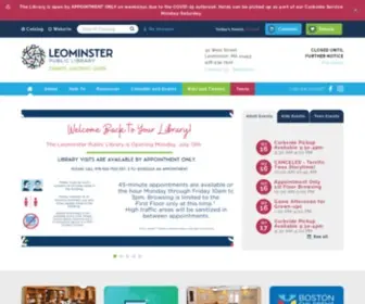 Leominsterlibrary.org(Leominster Public Library) Screenshot