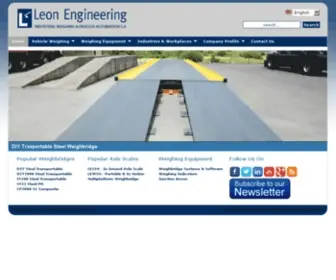 Leon-Engineering.com(Weighbridges-Truck Scales-Weighing Equipment) Screenshot